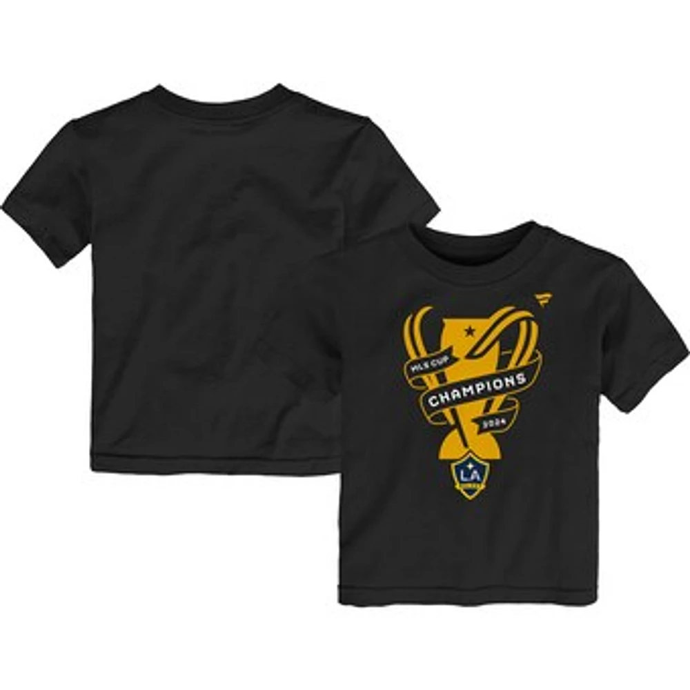 Toddler Fanatics Black LA Galaxy 2024 MLS Cup Champions Locker Room T-Shirt