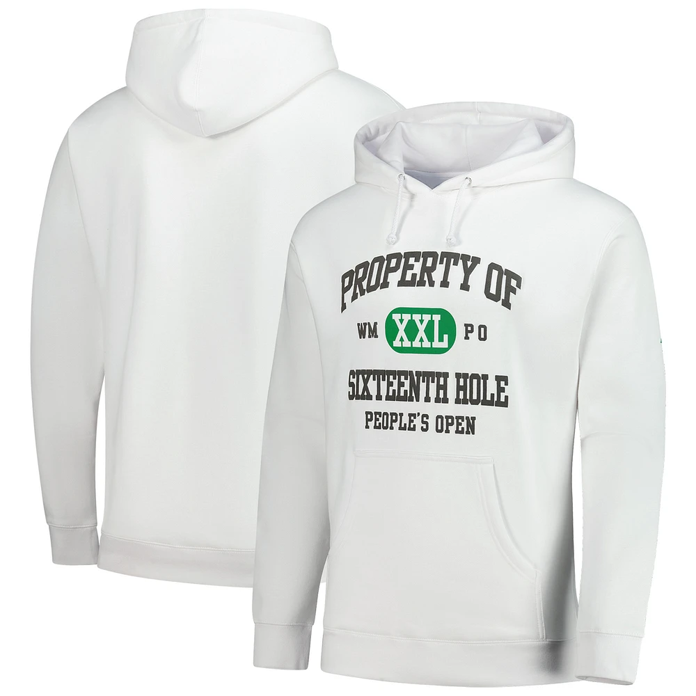 Men's Barstool Golf White WM Phoenix Open Property of 16 Pullover Hoodie