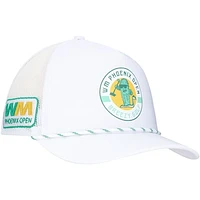 Men's Breezy Golf  White WM Phoenix Open Rope Meshback Adjustable Hat