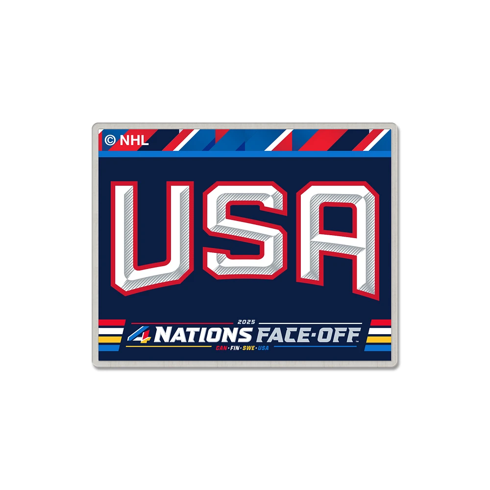 WinCraft USA 2025 4 Nations Face-Off Collector Pin