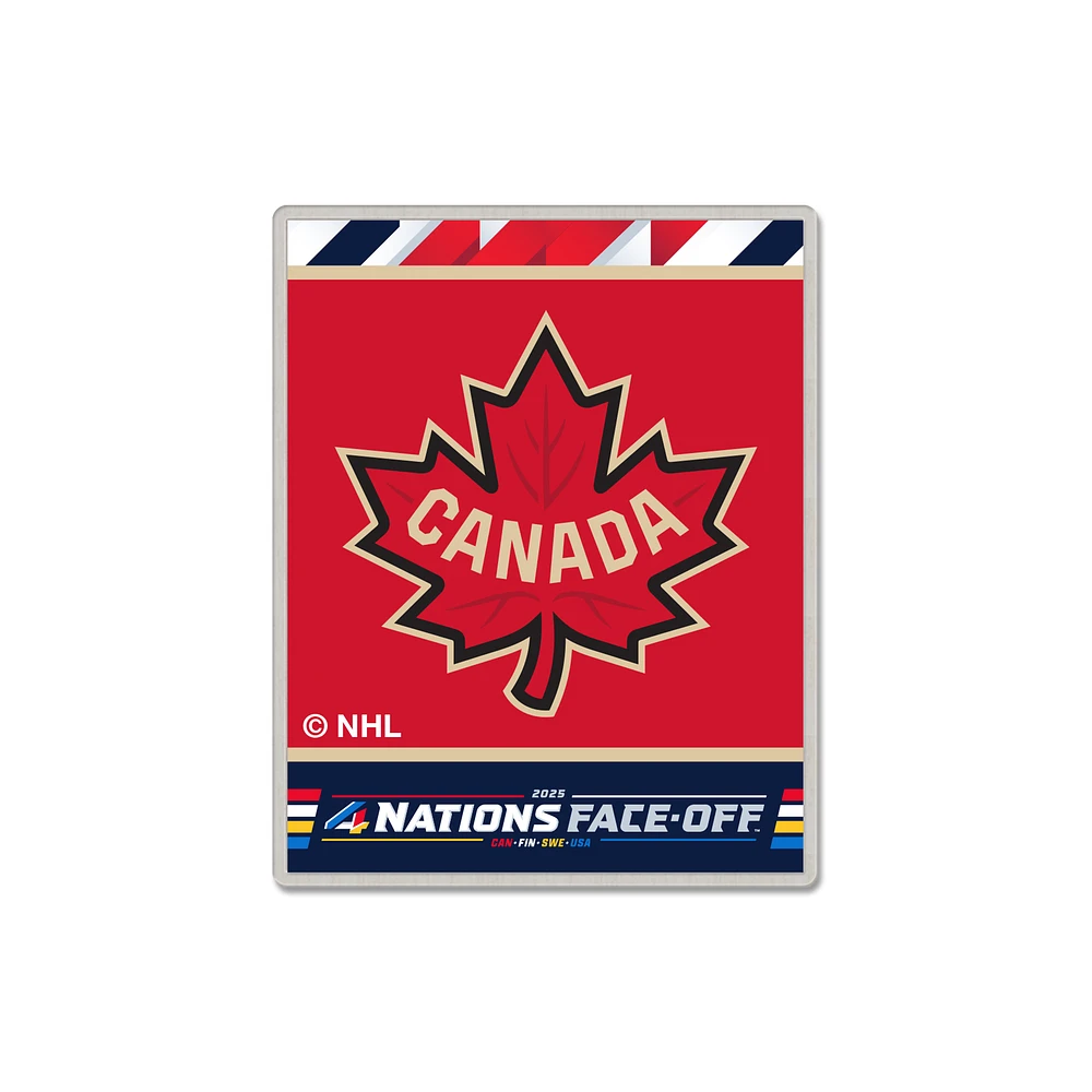 WinCraft Canada 2025 4 Nations Face-Off Collector Pin