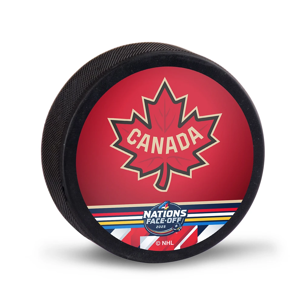 WinCraft Canada 2025 4 Nations Face-Off Hockey Puck