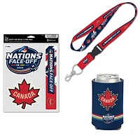 WinCraft Canada 2025 4 Nations Face-Off Three-Piece Fan Pack