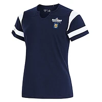 Women's Antigua Navy Finland Hockey 2025 4 Nations Face Off Encounter Notch Neck T-Shirt