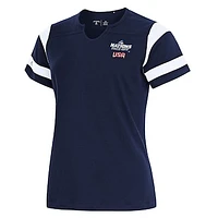 Women's Antigua Navy USA Hockey 2025 4 Nations Face Off Encounter Notch Neck T-Shirt