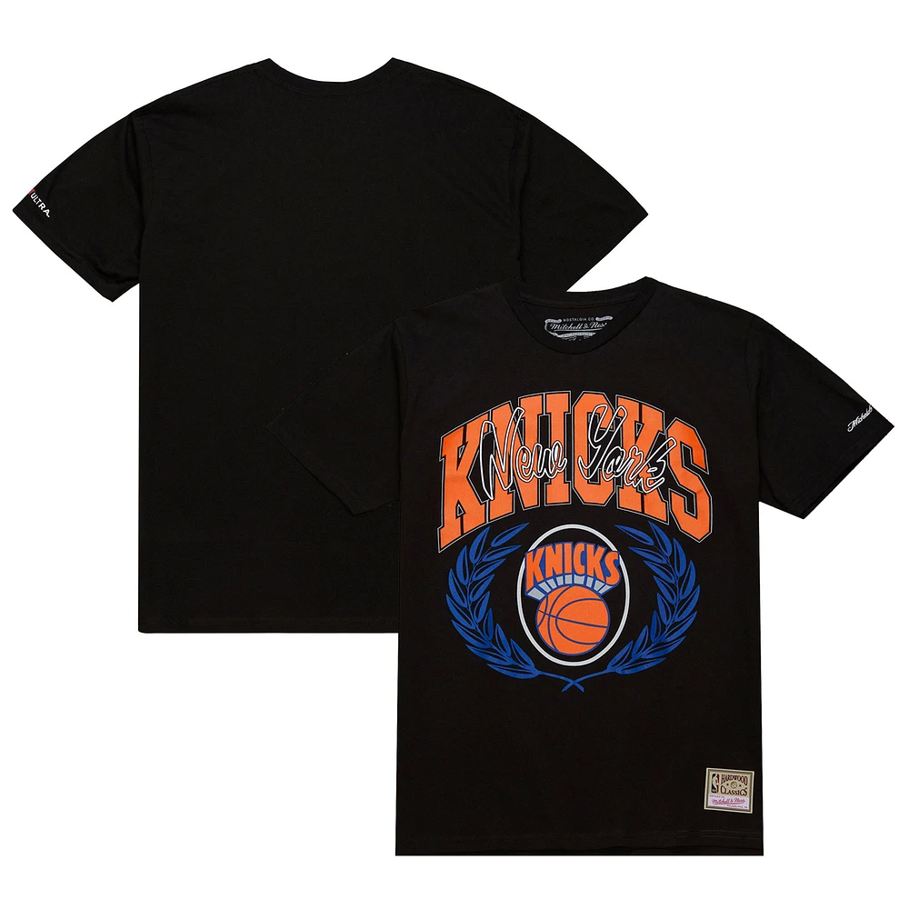 Men's Mitchell & Ness Black New York Knicks NBA x Michelob Ultra Rewind II T-Shirt