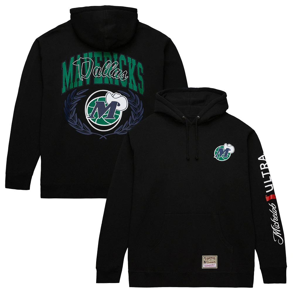 Men's Mitchell & Ness Black Dallas Mavericks NBA x Michelob Ultra Swish Sip Pullover Hoodie