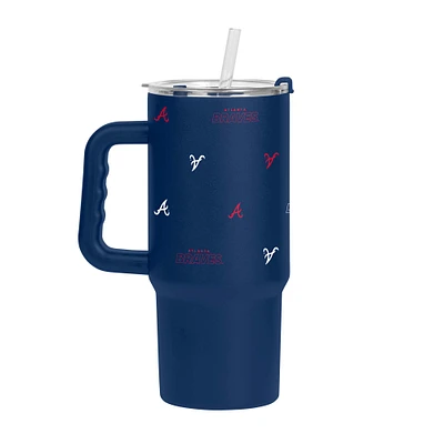 Atlanta Braves 24oz. Step and Repeat Powder Coat Tumbler