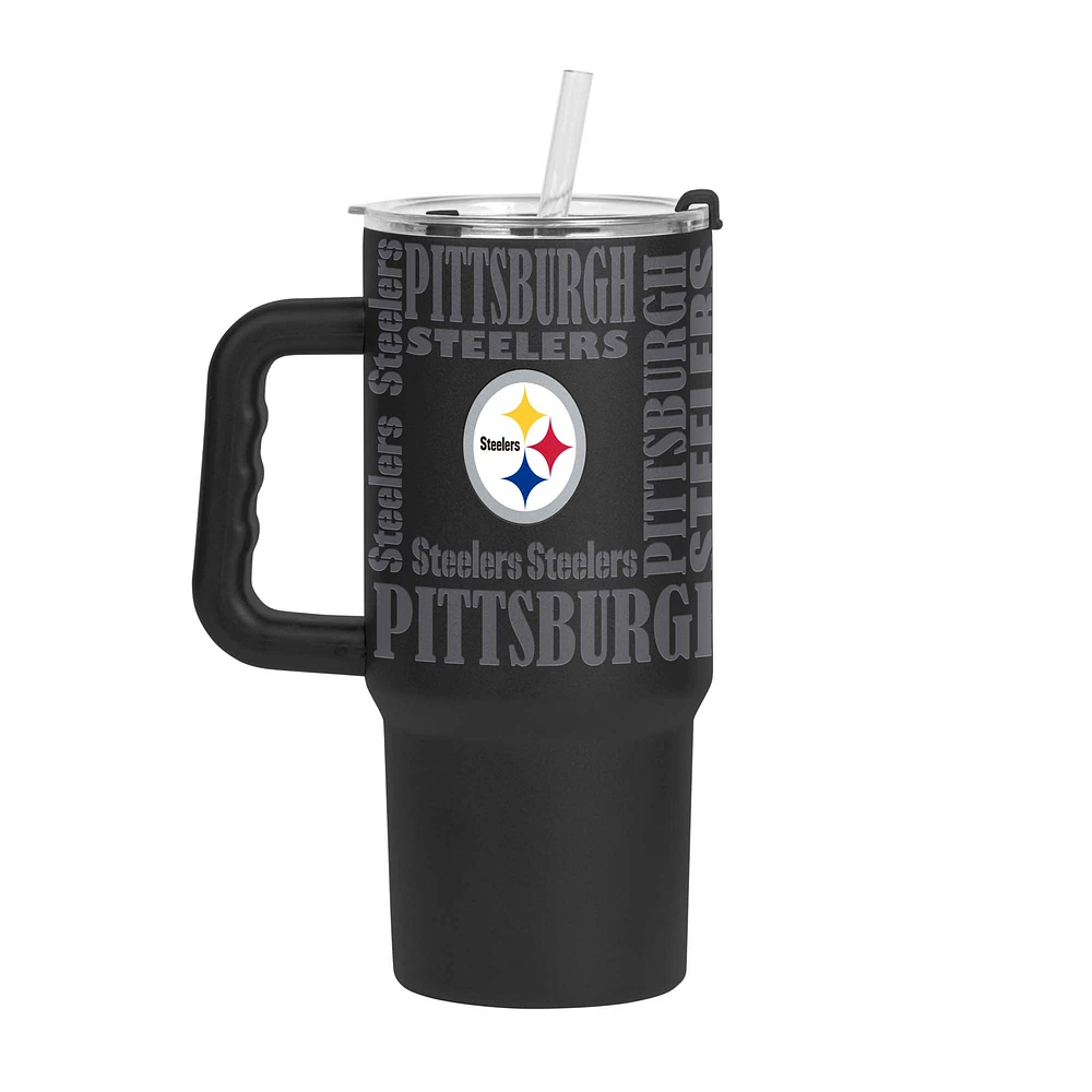 Pittsburgh Steelers 24oz. Replay Powder Coat Tumbler