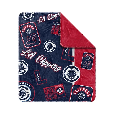 LA Clippers 50" x 60" Dream Weave Throw Blanket