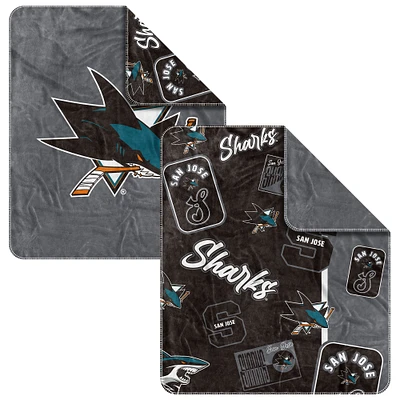 San Jose Sharks 50" x 60" Dream Weave Throw Blanket