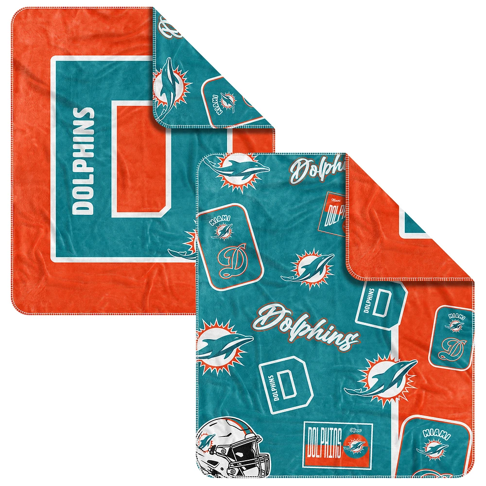 Miami Dolphins 50” x 60” Dream Weave Throw Blanket