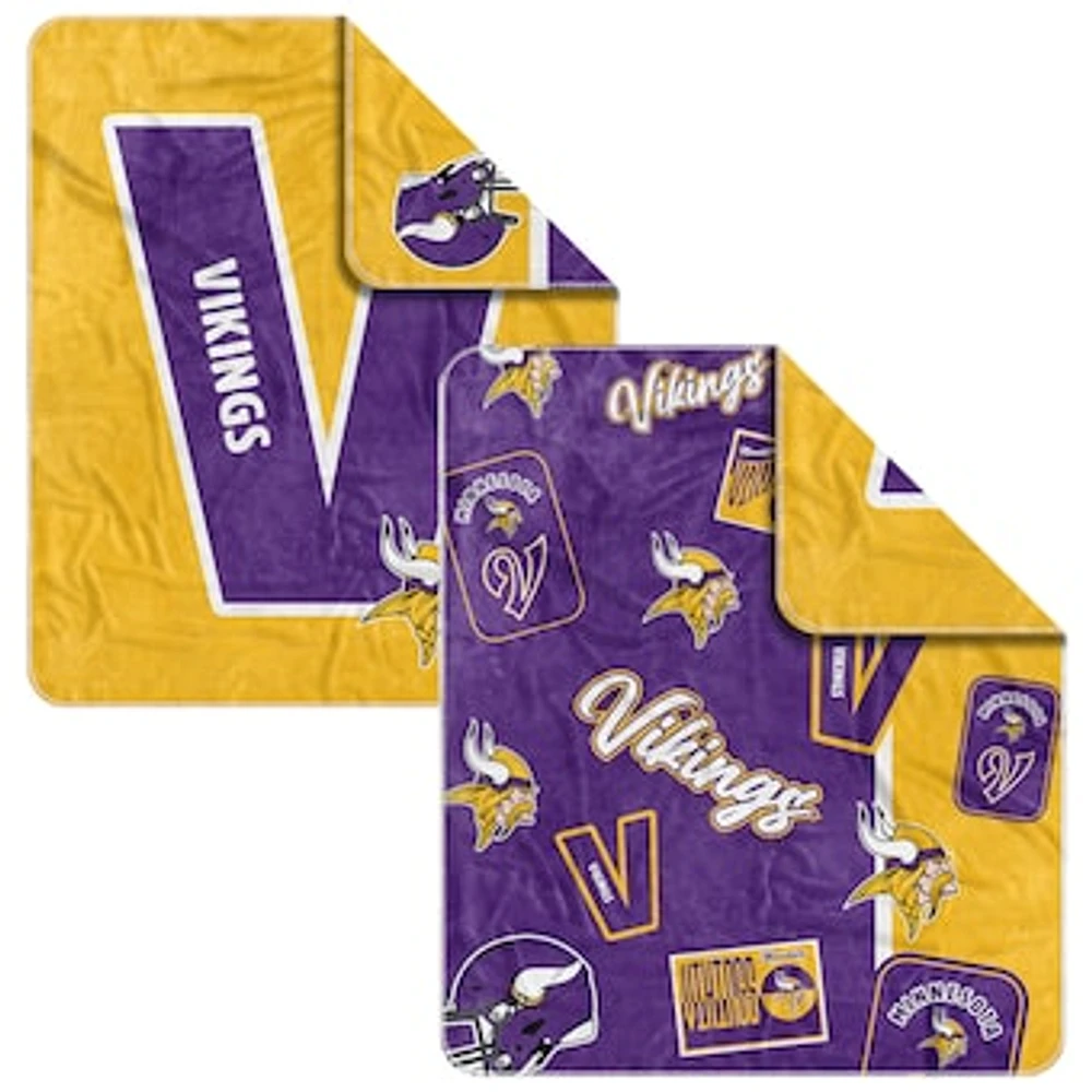 Minnesota Vikings 50” x 60” Dream Weave Throw Blanket