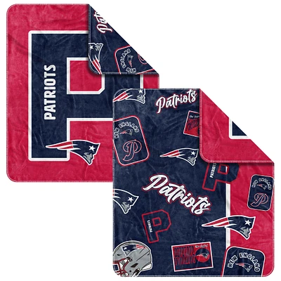 New England Patriots 50” x 60” Dream Weave Throw Blanket