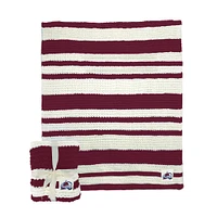 Colorado Avalanche 50" x 60" Cable-Knit Throw Blanket