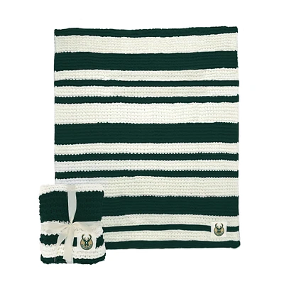 Milwaukee Bucks 50" x 60" Cable-Knit Throw Blanket