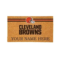 Cleveland Browns 28" x 16" Personalized Team Logo Outdoor Coir Mat