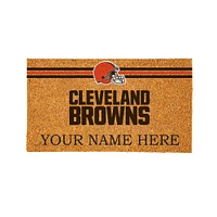 Cleveland Browns 28" x 16" Personalized Team Logo Outdoor Coir Mat