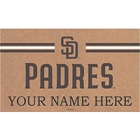 San Diego Padres 28" x 16" Personalized Team Logo Outdoor Coir Mat