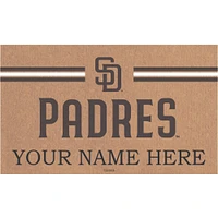 San Diego Padres 28" x 16" Personalized Team Logo Outdoor Coir Mat