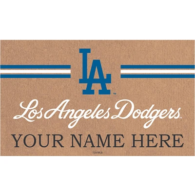 Los Angeles Dodgers 28" x 16" Personalized Team Logo Outdoor Coir Mat