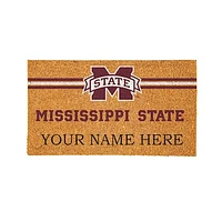 Mississippi State Bulldogs 28" x 16" Personalized Team Logo Outdoor Coir Mat