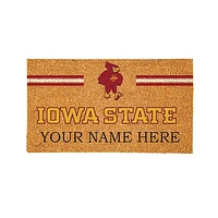 Iowa State Cyclones 28" x 16" Personalized Team Logo Outdoor Coir Mat