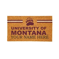 Montana Grizzlies 28" x 16" Personalized Team Logo Outdoor Coir Mat