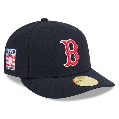 Men's New Era Navy Boston Red Sox Baseball Hall of Fame 59FIFTY Low Profile Fitted Hat