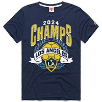 Unisex Homage Navy LA Galaxy 2024 MLS Cup Champions Tri-Blend T-Shirt