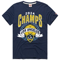 Unisex Homage Navy LA Galaxy 2024 MLS Cup Champions Tri-Blend T-Shirt