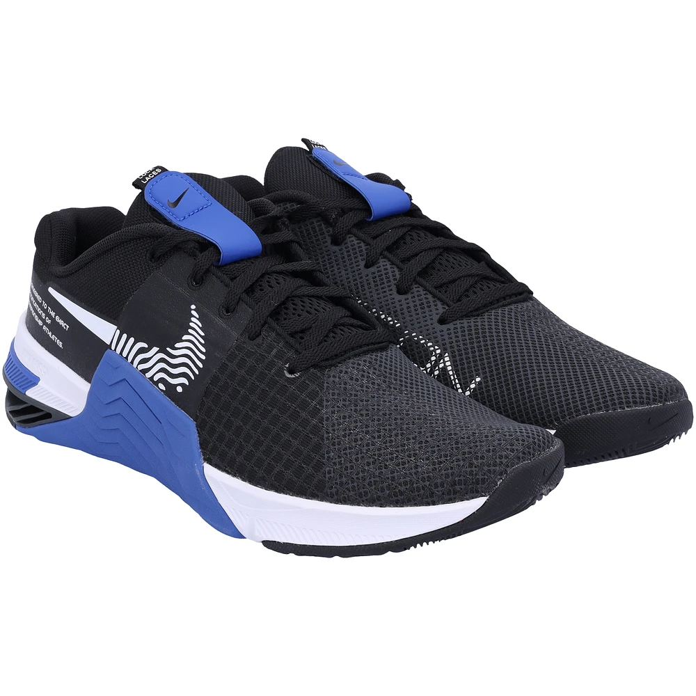 Boise State Broncos Team-Issued Royal/Black Metcon 8 Nike Shoes from the Athletics Program