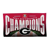 WinCraft Georgia Bulldogs 2024 SEC Football Conference Champions Locker Room 22'' x 42'' On-Field One-Sided Towel