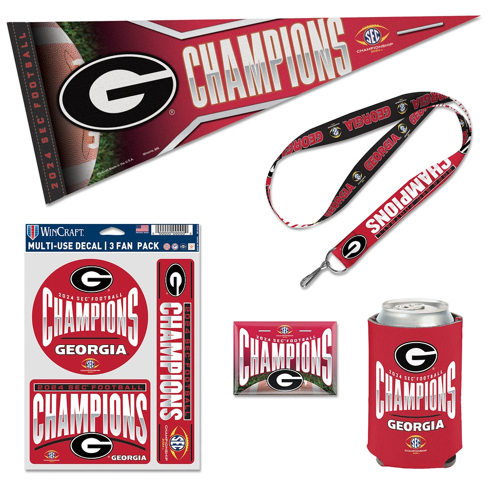 WinCraft Georgia Bulldogs 2024 SEC Football Conference Champions Fan Pack