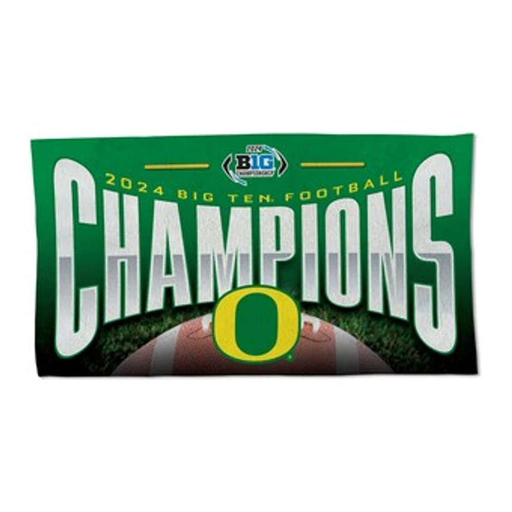 WinCraft Oregon Ducks 2024 Big Ten Football Conference Champions Locker Room 22'' x 42'' On-Field One-Sided Towel