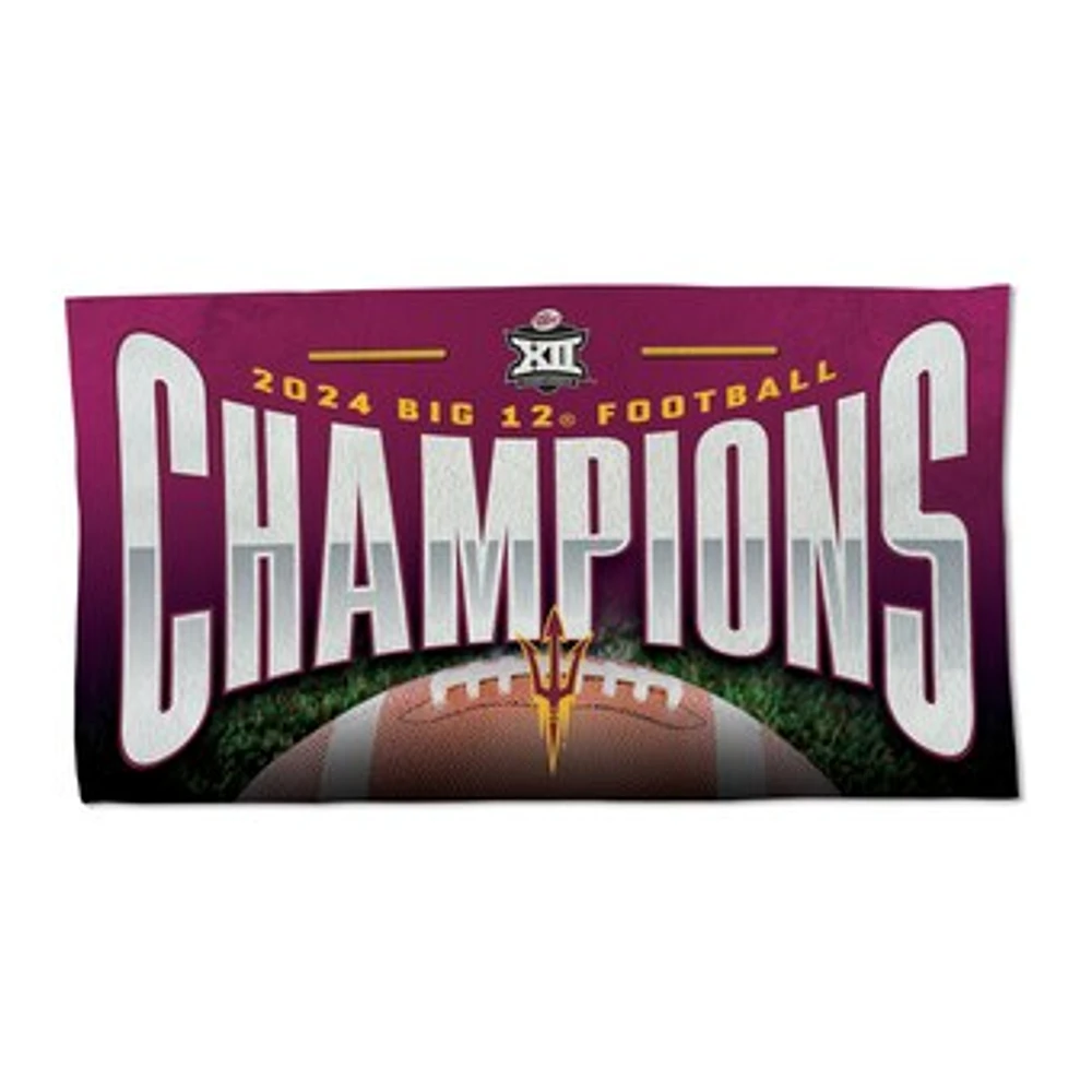 WinCraft Arizona State Sun Devils 2024 Big 12 Football Conference Champions Locker Room 22'' x 42'' On-Field One-Sided Towel