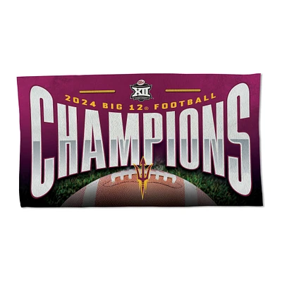 WinCraft Arizona State Sun Devils 2024 Big 12 Football Conference Champions Locker Room 22'' x 42'' On-Field One-Sided Towel