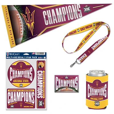 WinCraft Arizona State Sun Devils 2024 Big 12 Football Conference Champions Fan Pack