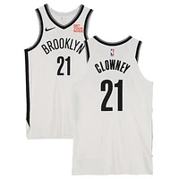 Noah Clowney Brooklyn Nets Game-Used #21 White Jersey vs. New York Knicks on November 15, 2024 - Size 48+4