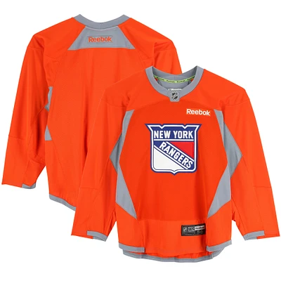 New York Rangers Practice-Used Orange Jersey