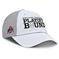 Unisex Nike White/Gray Ohio State Buckeyes 2024 College Football Playoff Club Adjustable Hat