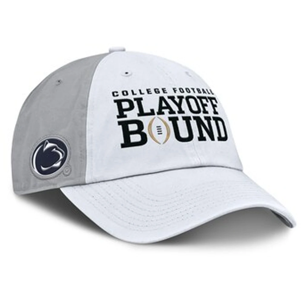 Unisex Nike White/Gray Penn State Nittany Lions 2024 College Football Playoff Club Adjustable Hat