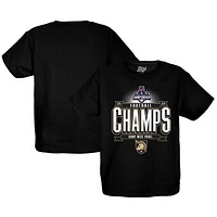 Youth Blue 84 Black Army Knights 2024 AAC Football Conference Champions Locker Room T-Shirt