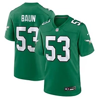 Men's Nike Zack Baun  Kelly Green Philadelphia Eagles Alternate Game Jersey