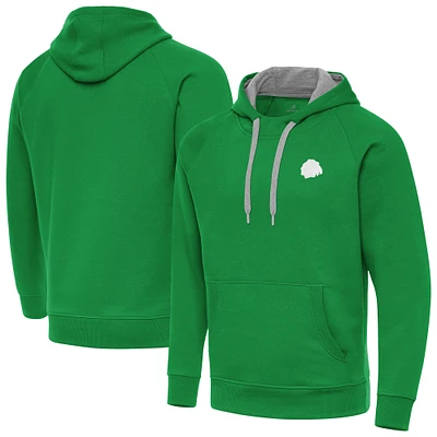 Men's Antigua Kelly Green Chicago Blackhawks St. Patrick's Day Victory Pullover Hoodie