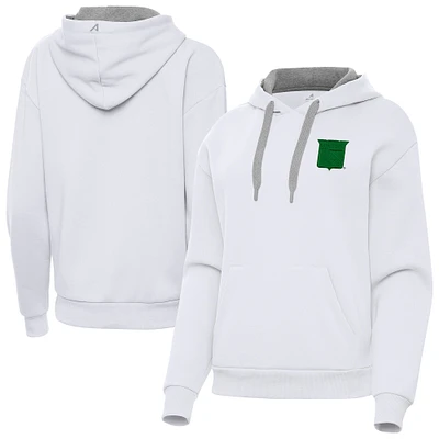 Women's Antigua New York Rangers St. Patrick's Day Victory Pullover Hoodie