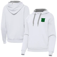 Women's Antigua New York Rangers St. Patrick's Day Victory Pullover Hoodie