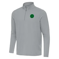 Men's Antigua Boston Bruins St. Patrick Intent Quarter-Zip Pullover Top
