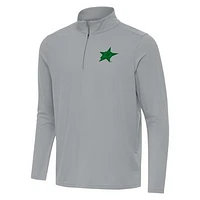 Men's Antigua Dallas Stars St. Patrick Intent Quarter-Zip Pullover Top