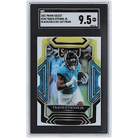 Travis Etienne Jr Jacksonville Jaguars 2021 Panini Select Black & Gold Die Cut Prizm #254 SGC Authenticated 9.5 Rookie Card